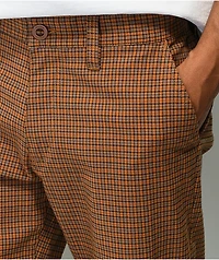 Brixton Choice Orange & Black Plaid Chino Pants