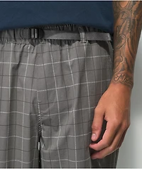 Brixton Cinch Taper Plaid Grey Pants
