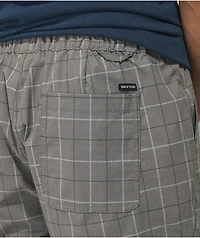 Brixton Cinch Taper Plaid Grey Pants