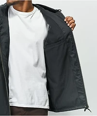 Brixton Claxton Beta Zip Black Windbreaker Jacket