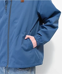 Brixton Claxton Beta Zip Joe Blue Windbreaker Jacket