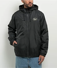 Brixton Claxton Parsons Arctic Fleece Lined Black Windbreaker Jacket