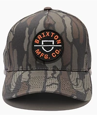 Brixton Crest Bark Netplus® Camo Snapback Hat