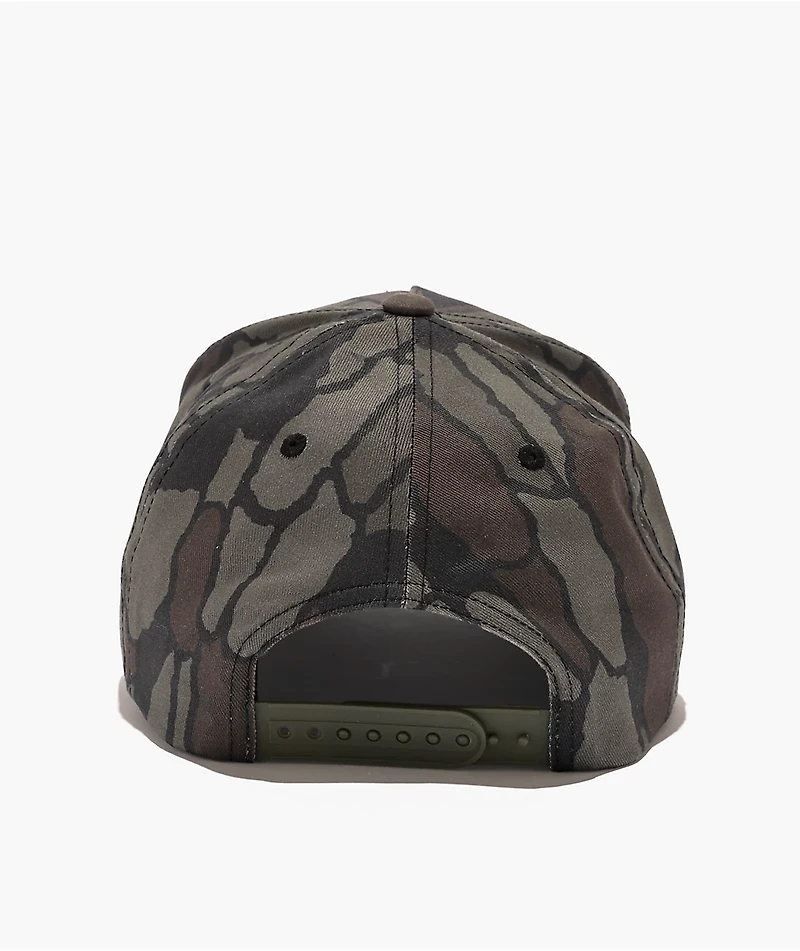 Brixton Crest Bark Netplus® Camo Snapback Hat