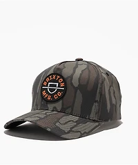 Brixton Crest Bark Netplus® Camo Snapback Hat