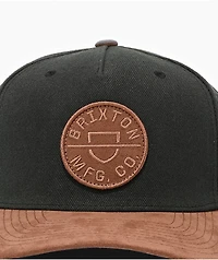Brixton Crest Black & Brown Netplus® Snapback Hat