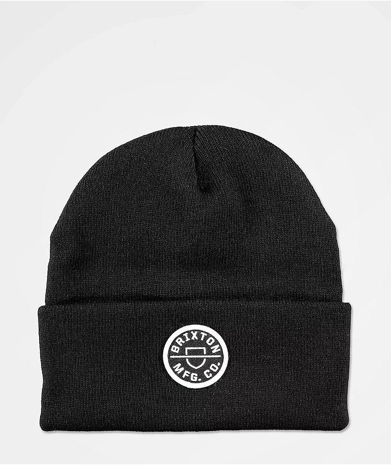 Brixton Crest Black Beanie
