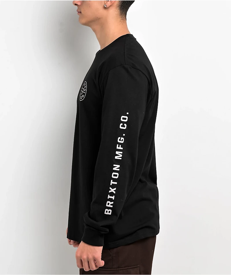 Brixton Crest Black Long Sleeve T-Shirt
