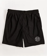 Brixton Crest Black Mesh Shorts