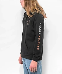 Brixton Crest Black Zip Hoodie