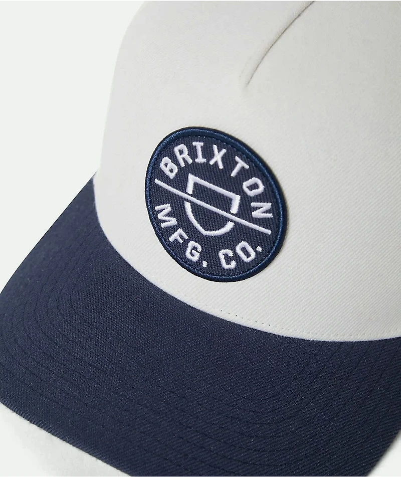 Brixton Crest Indigo & Off White NetPlus® Snapback Hat