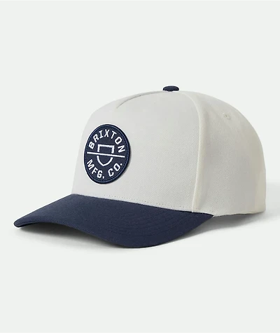 Brixton Crest Indigo & Off White NetPlus® Snapback Hat
