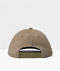 Brixton Crest MP Military Olive Snapback Hat