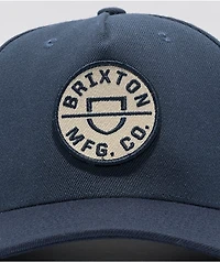 Brixton Crest MP Teal & Navy Snapback Hat