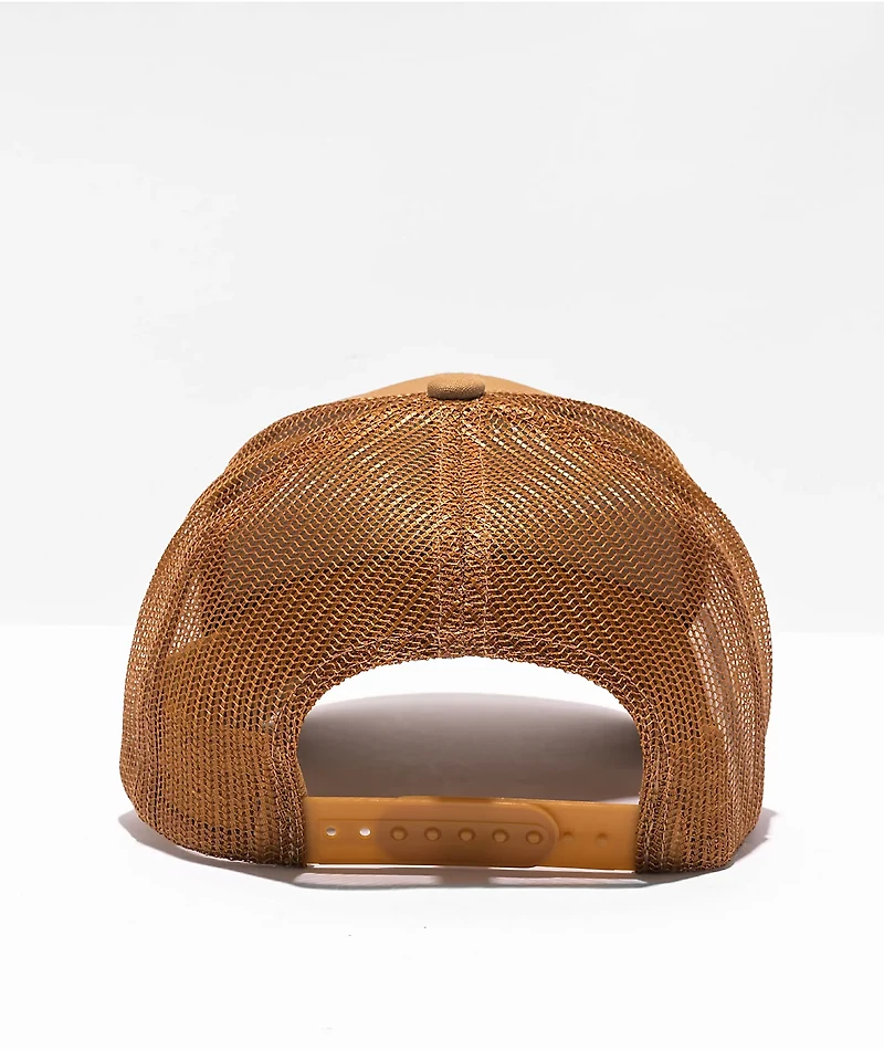 Brixton Crest Netplus Beige Trucker Hat