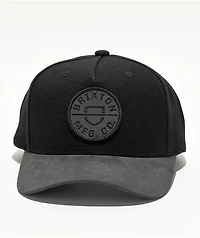 Brixton Crest Netplus Black Snapback Hat