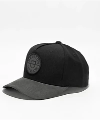 Brixton Crest Netplus Black Snapback Hat