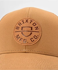 Brixton Crest Netplus Golden Brown Trucker Hat