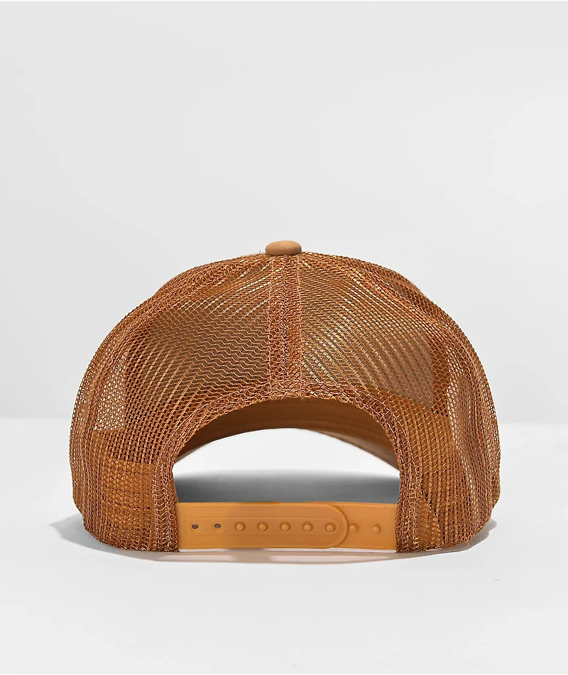 Brixton Crest Netplus Golden Brown Trucker Hat