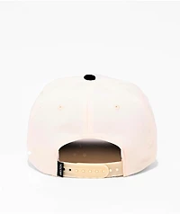 Brixton Crest Off White & Black Netplus® Snapback Hat