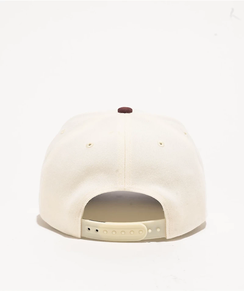 Brixton Crest Port & Off White Netplus Snapback Hat