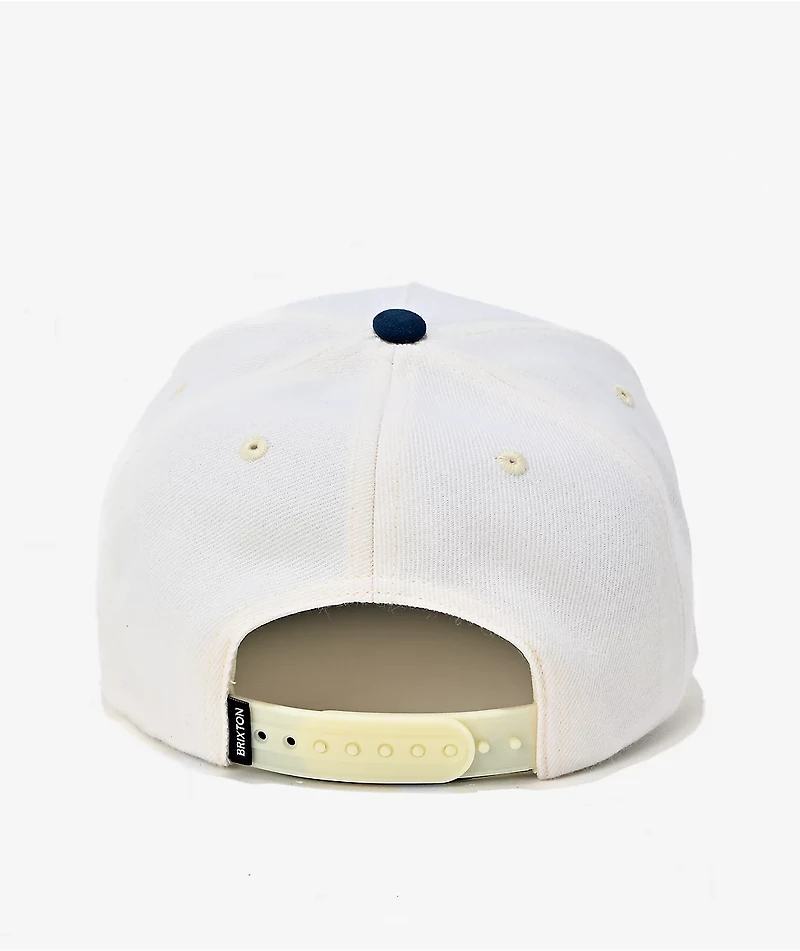 Brixton Crest Tan & Navy Snapback Hat