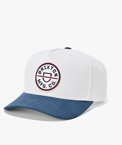 Brixton Crest Tan & Navy Snapback Hat