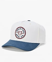 Brixton Crest Tan & Navy Snapback Hat