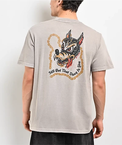 Brixton Dawg Stone T-Shirt