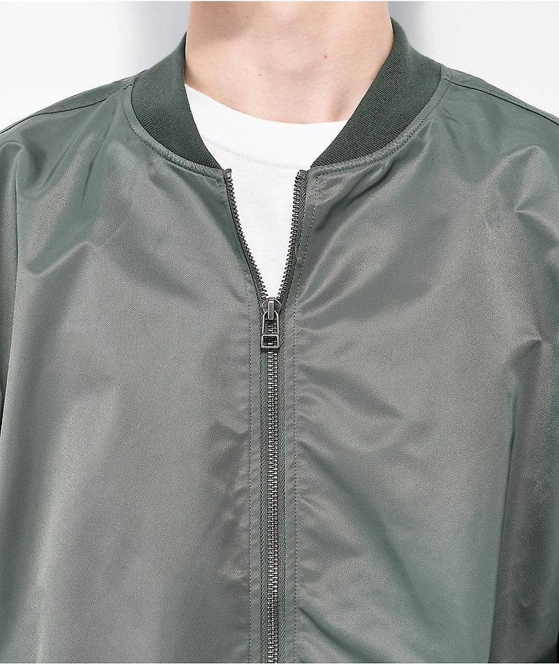 Brixton Dillinger Forest Green Bomber Jacket