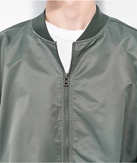 Brixton Dillinger Forest Green Bomber Jacket
