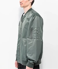 Brixton Dillinger Forest Green Bomber Jacket