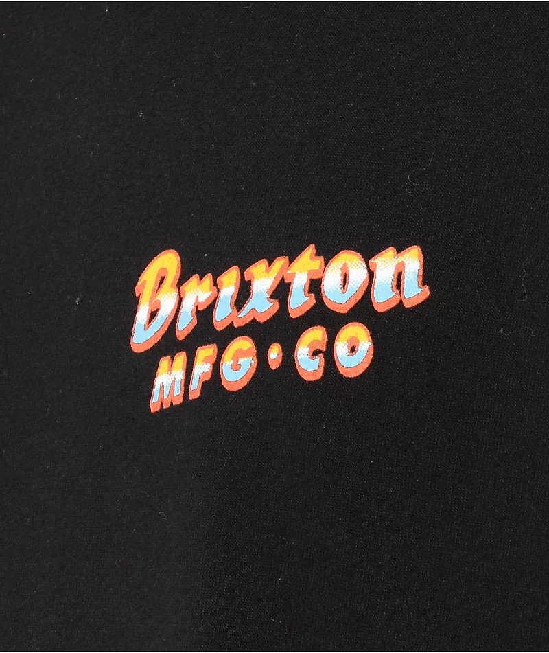 Brixton District Black T-Shirt