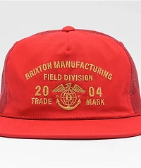 Brixton Division Red Trucker Hat