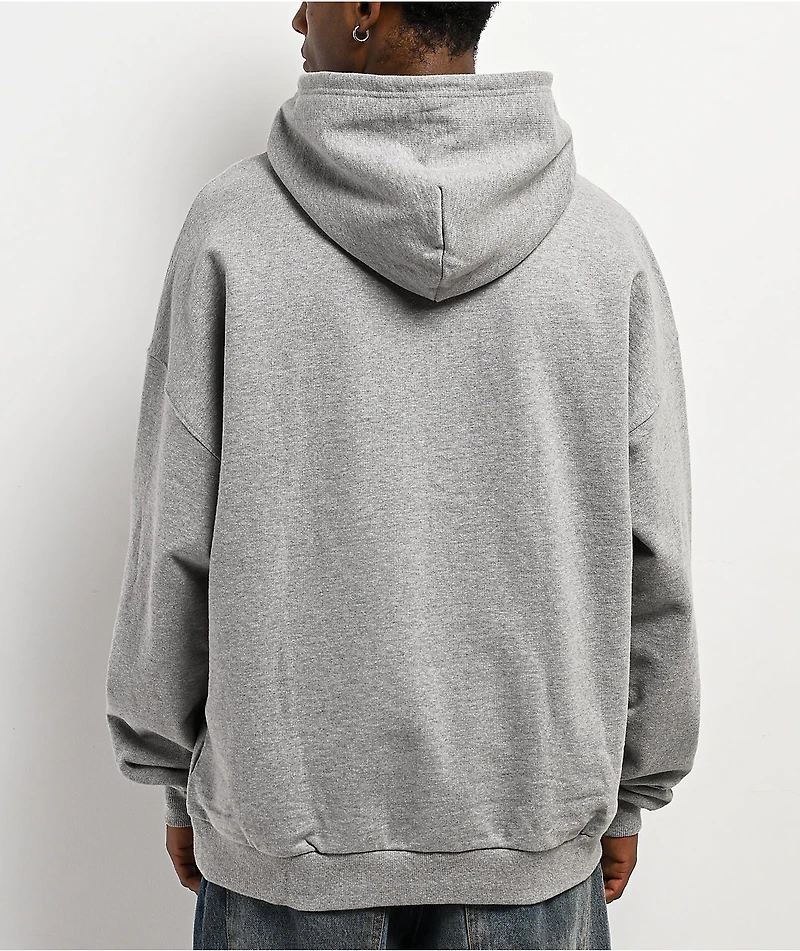Brixton Flames Gunmetal Heather Oversized Hoodie