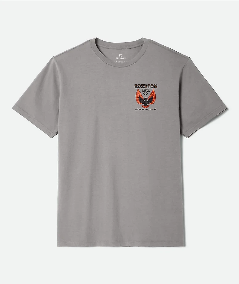Brixton Garvey Grey T-Shirt