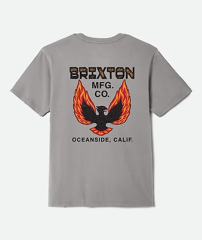 Brixton Garvey Grey T-Shirt