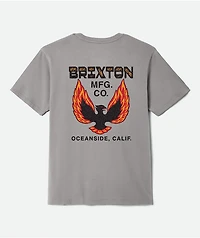 Brixton Garvey Grey T-Shirt