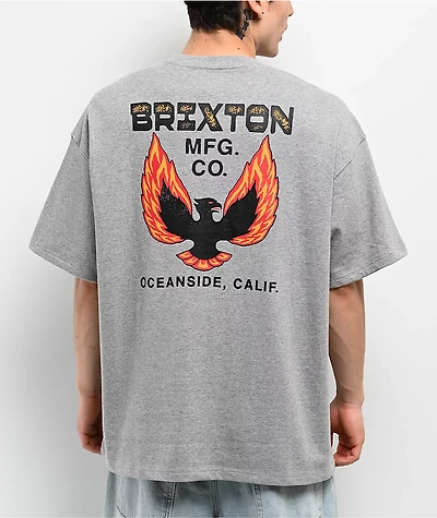 Brixton Garvey Grey T-Shirt
