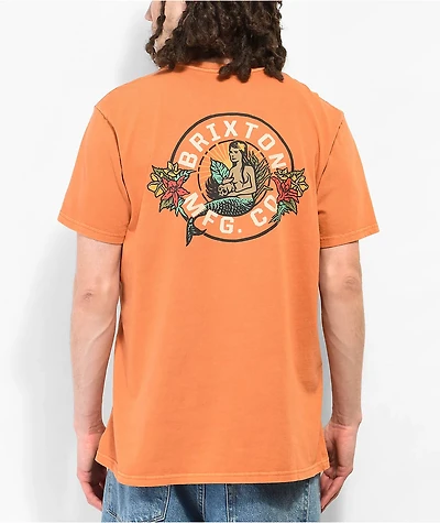 Brixton Geneva Orange T-Shirt