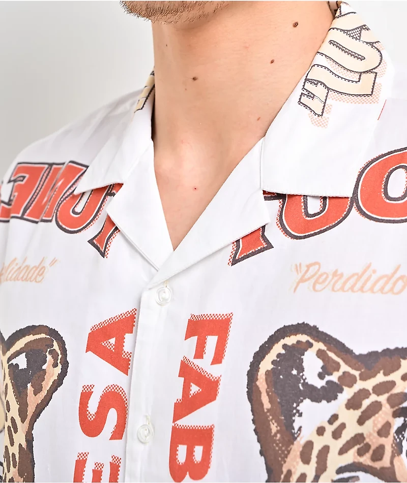 Brixton Getaway White Button Up Shirt