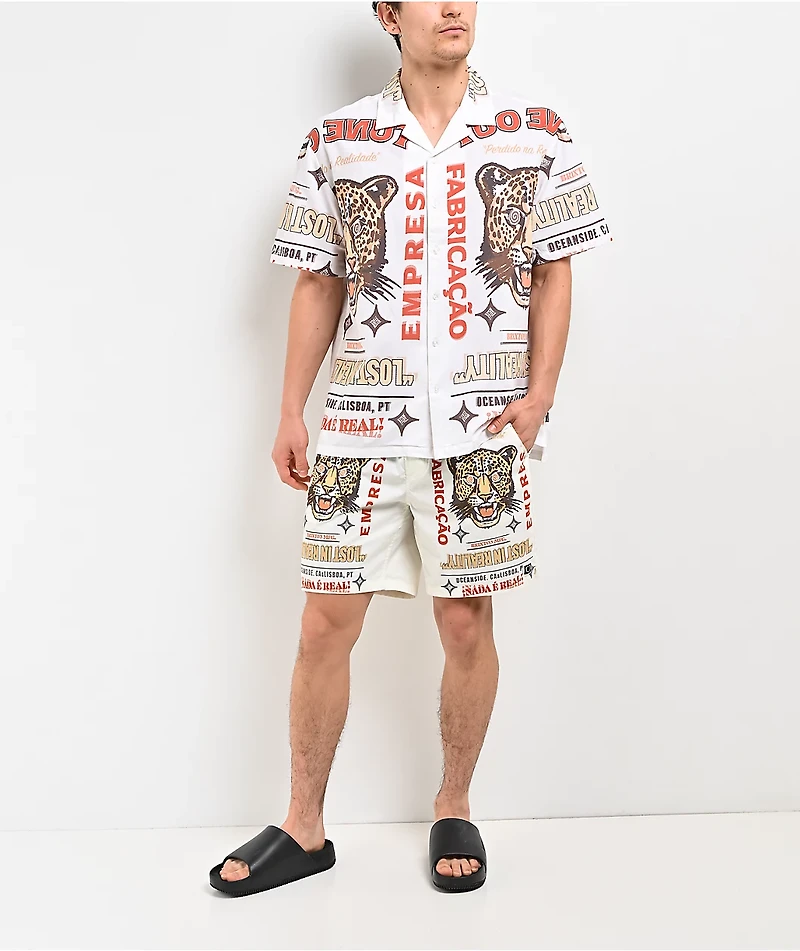 Brixton Getaway White Button Up Shirt