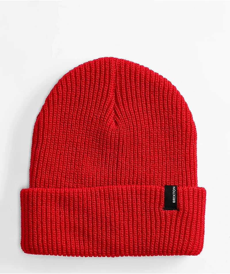 Brixton Heist Red Beanie