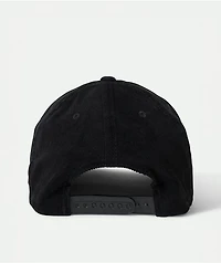 Brixton Inwood Black Corduroy Snapback Hat