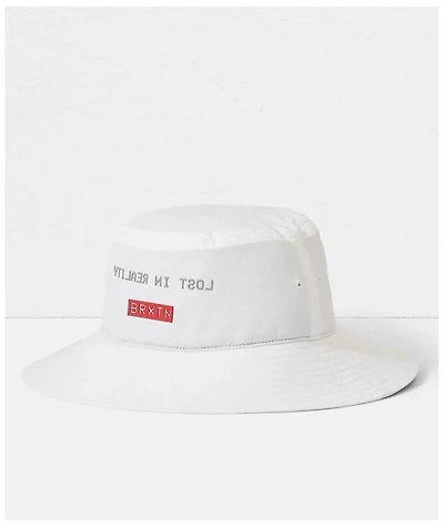 Brixton Kern Crossover White Packable Bucket Hat