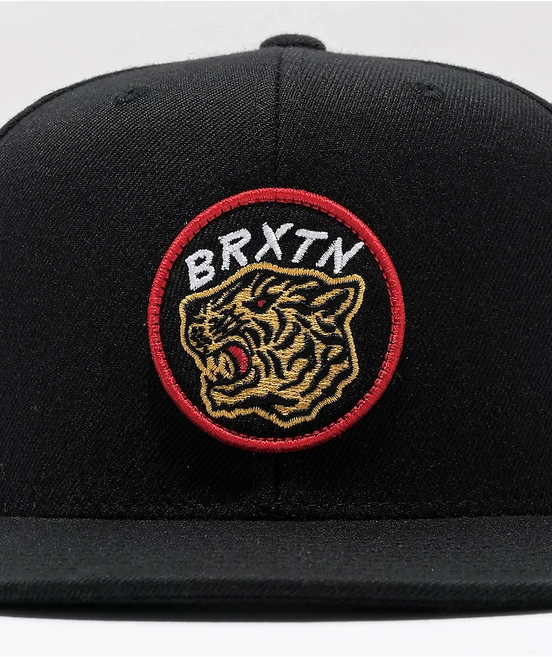 Brixton Kit MP Black Snapback Hat