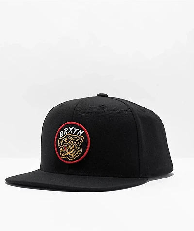 Brixton Kit MP Black Snapback Hat