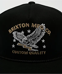 Brixton Lamont Black Snapback Hat
