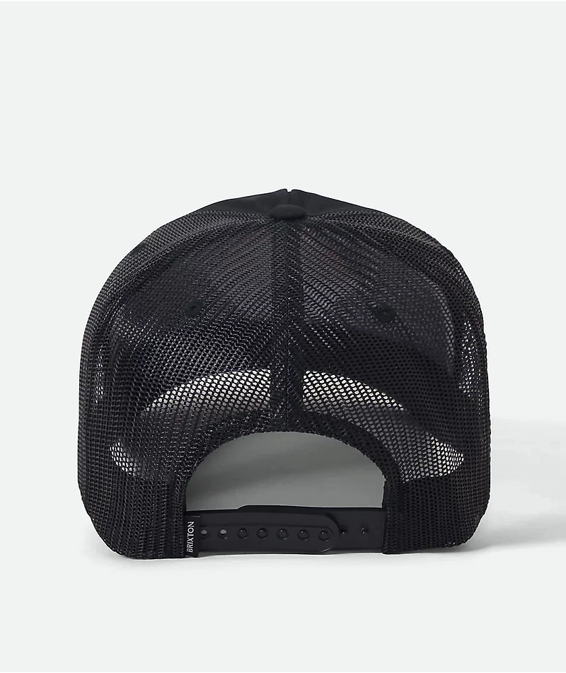 Brixton Leeway Black Trucker Hat