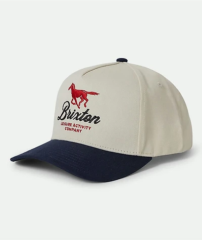 Brixton Leisure Activity Netplus® Whitecap & Blue Snapback Hat
